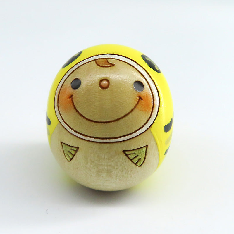 石巻こけし　鬼さん　節分　正月　ペアこけし　美品 お月見こけし-6寸 Otsukimi kokeshi doll | 平賀輝幸工人 作並系