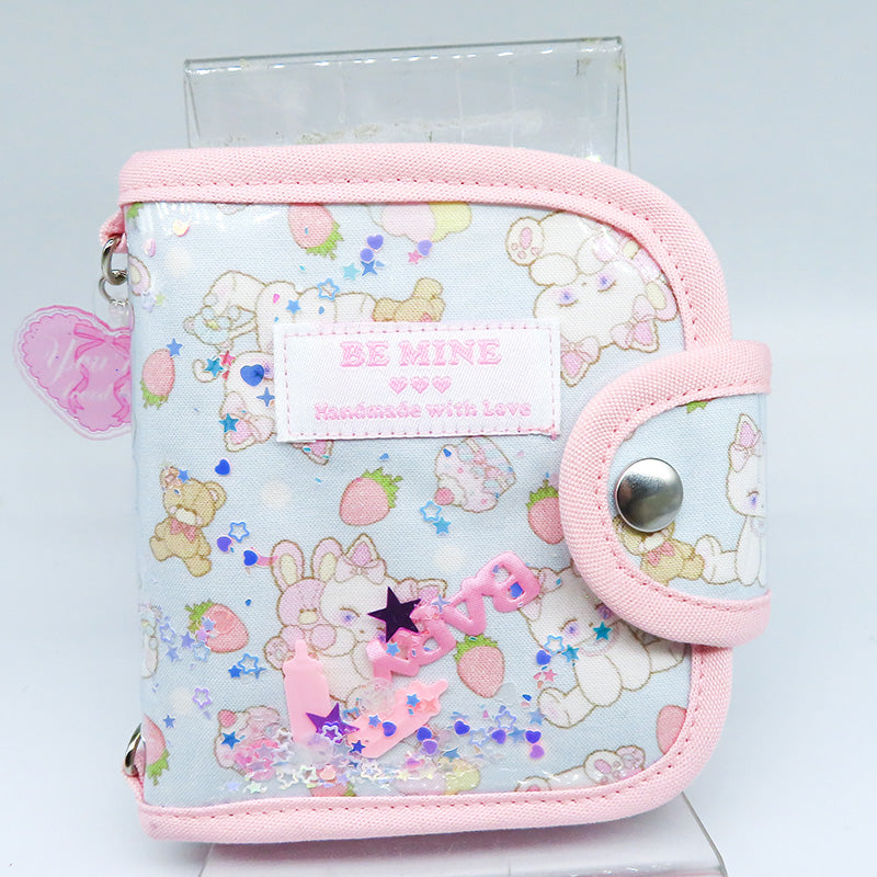 二つ折り財布【ねこ×メルヘン柄】