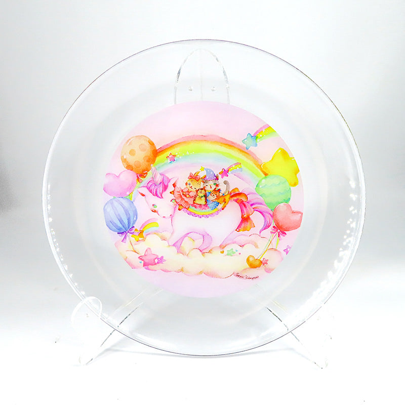 プラスチック大皿「ユニコーンと小動物」