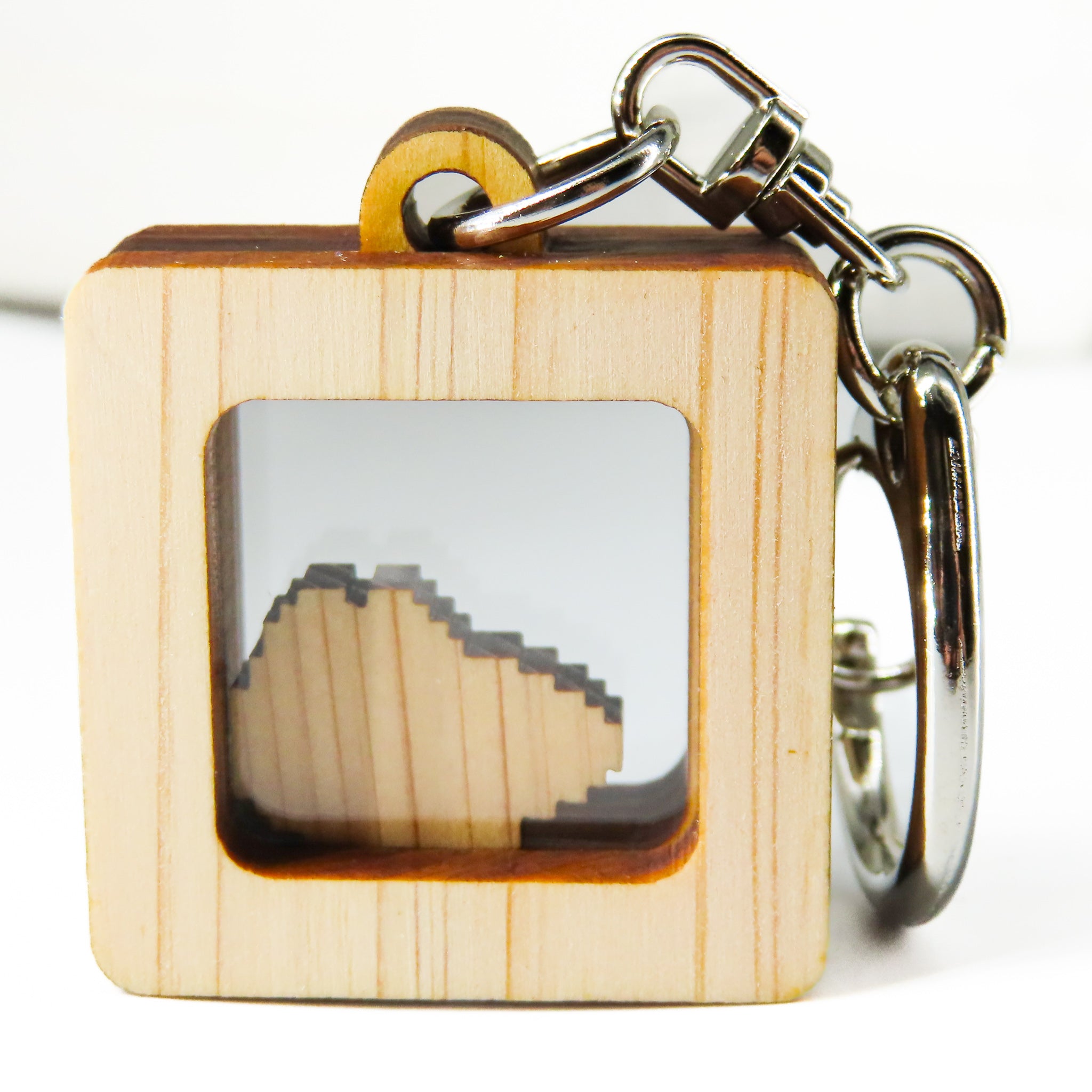 カクカクどうぶつキーホルダー 1粒【ワニ】