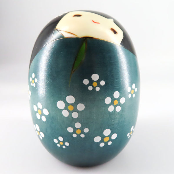 卯三郎こけし しあわせ グリーン kokeshi