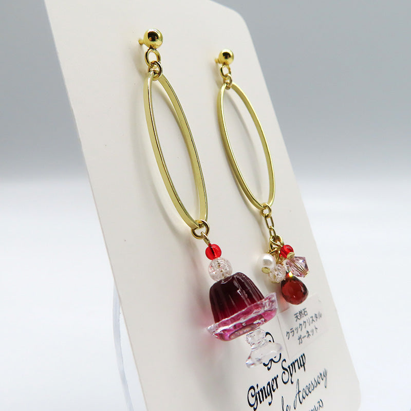 -Jelly Jewelry grape-　ピアス