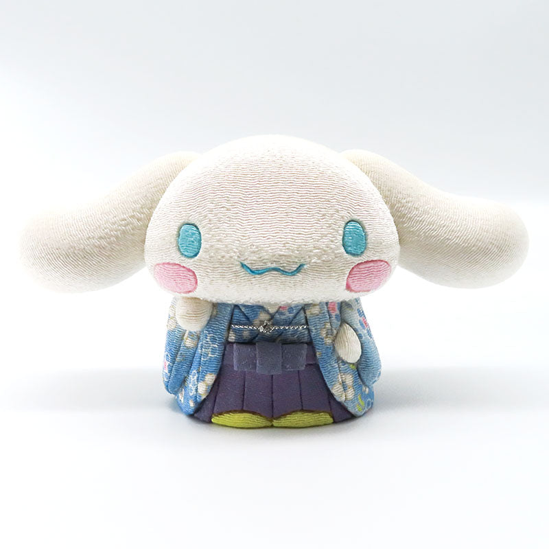 木目込み人形　招きシナモロール　青　cinnamoroll