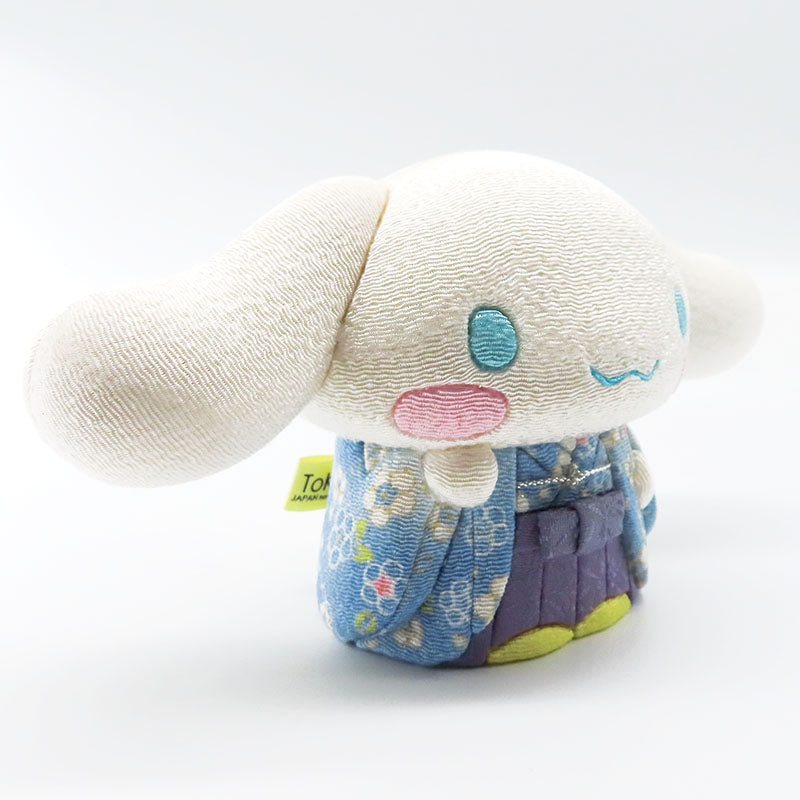 木目込み人形　招きシナモロール　青　cinnamoroll