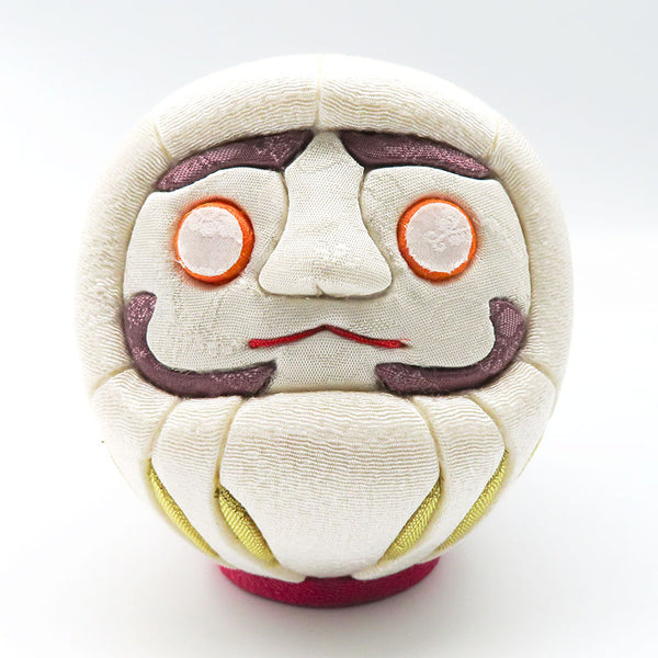 木目込み人形 江戸だるま 大 風水シリーズ 白 daruma