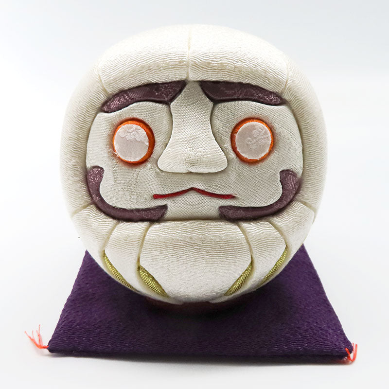 木目込み人形　江戸だるま 大　風水シリーズ 白　daruma