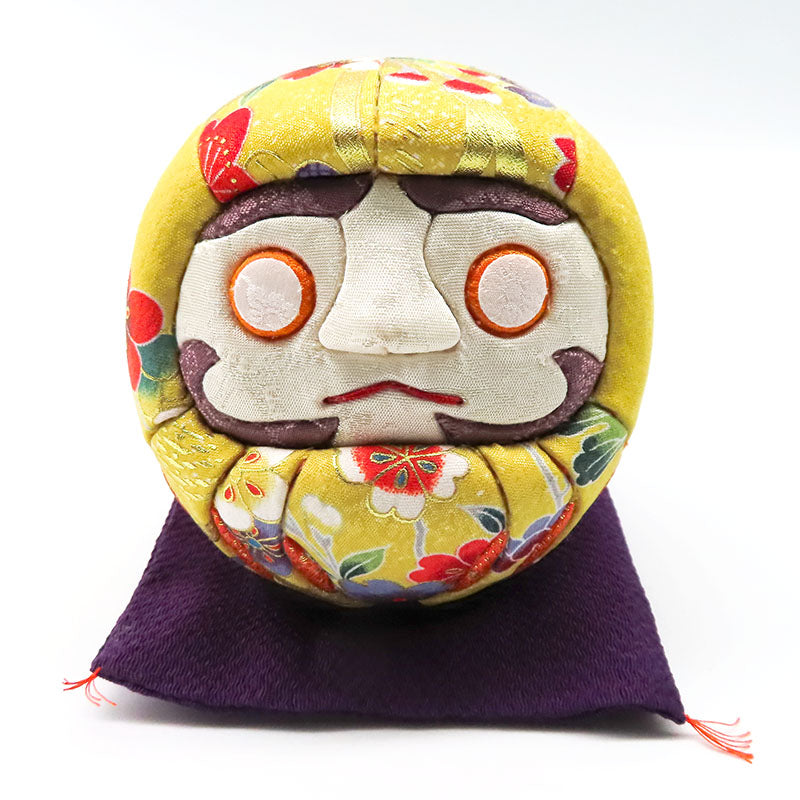 木目込み人形　江戸だるま 大　友禅シリーズ 金B　daruma