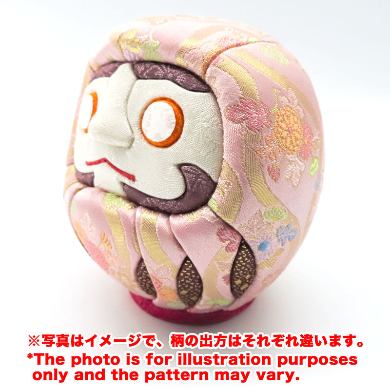 木目込み人形　江戸だるま 大　西陣シリーズ 桃　daruma