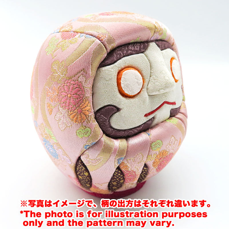 木目込み人形　江戸だるま 大　西陣シリーズ 桃　daruma