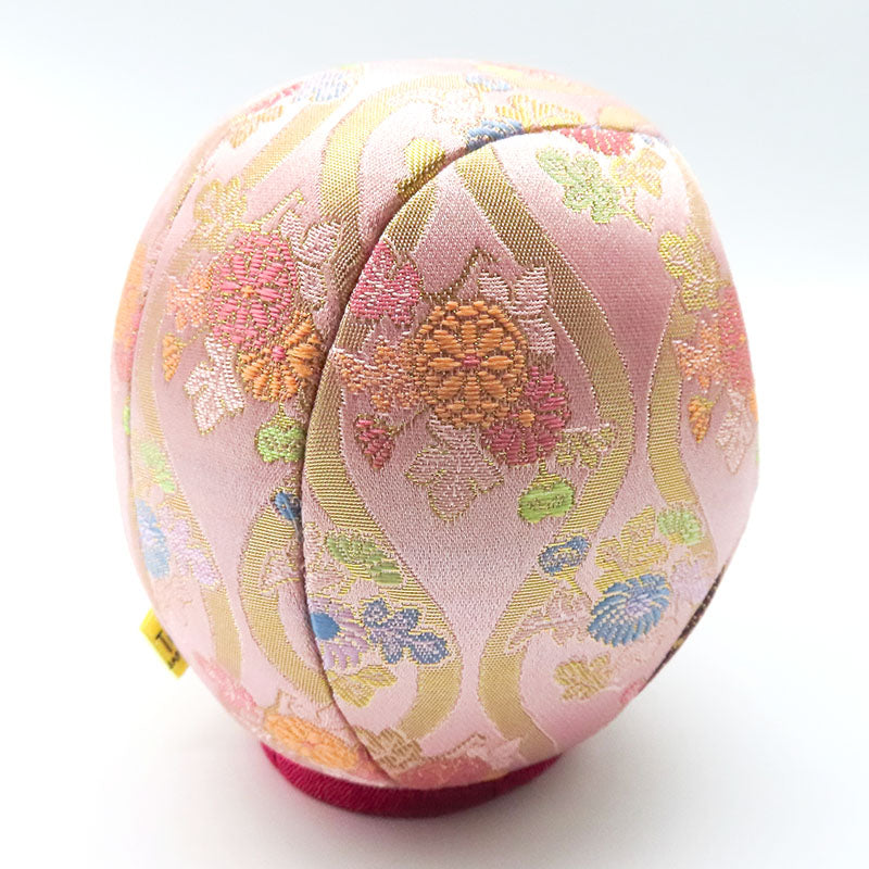 木目込み人形　江戸だるま 大　西陣シリーズ 桃　daruma