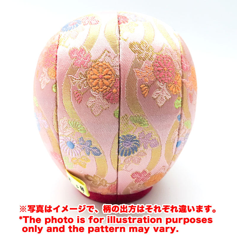 木目込み人形　江戸だるま 大　西陣シリーズ 桃　daruma