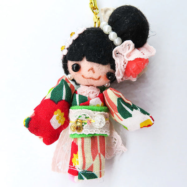 ハンドメイド　ガーランド　小さな着物　ストラップ　128 ハンドメイド ガーランド 小さな着物 ストラップ 128
