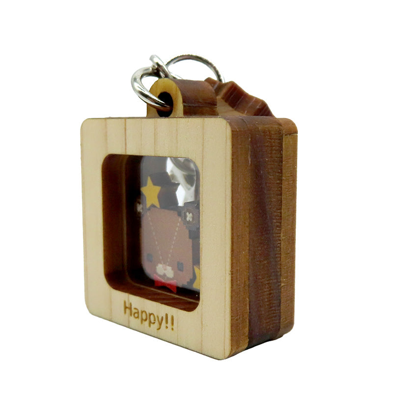 当店限定★Happy!! カクカクキーホルダー【あい吉×赤】