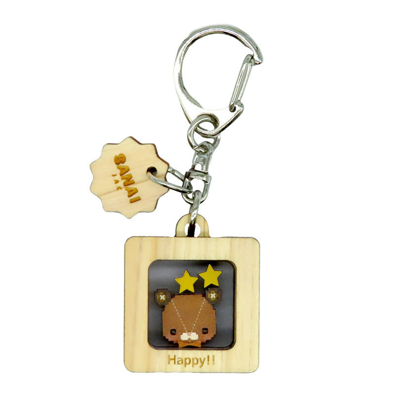 当店限定★Happy!! カクカクキーホルダー【あい吉×オレンジ】
