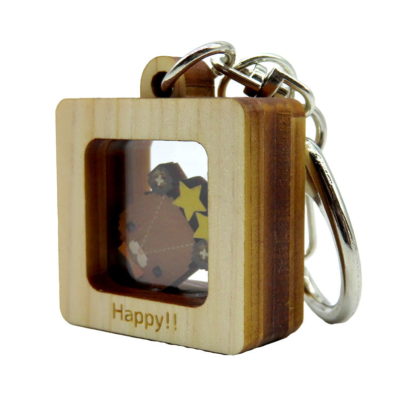 当店限定★Happy!! カクカクキーホルダー【あい吉×オレンジ】