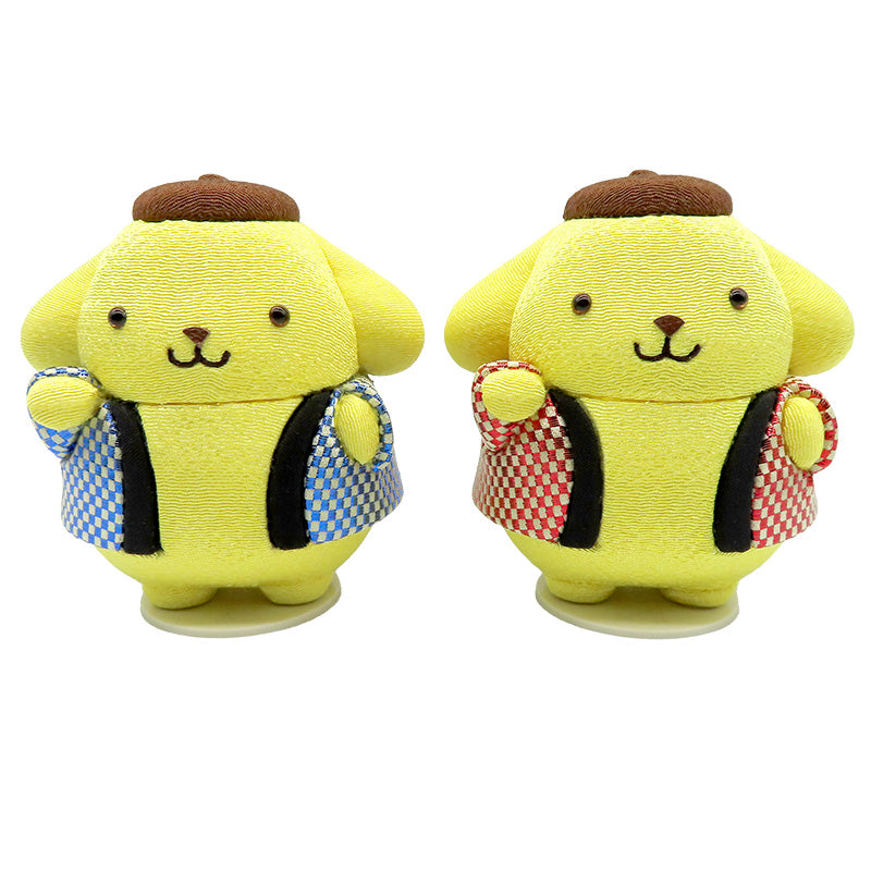 木目込み人形　招き ポムポムプリン（青）