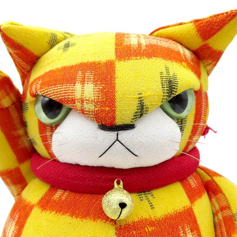 萩工房　わるねこ：大　黄色　(座布団付き)