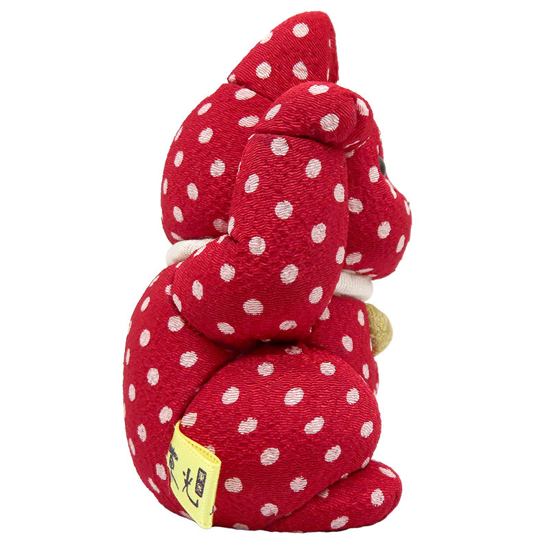 木目込み人形　招き猫 POP 小 水玉 lucky cat