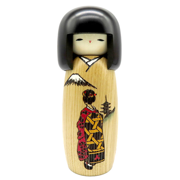 rare 卯三郎 Uzaburo こけし kokeshi doll 武人 三作 卯三郎こけし 舞妓 kokeshi