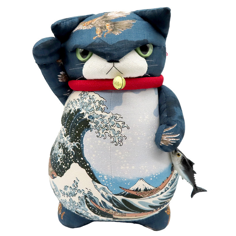 萩工房　わるねこ 富嶽三十六景（胴長・魚）