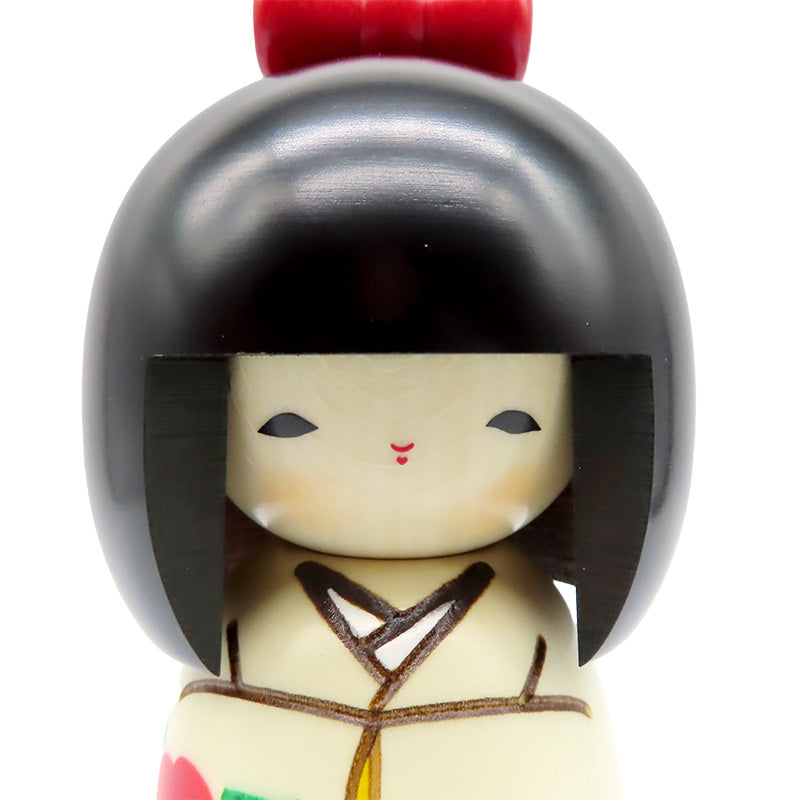 卯三郎こけし　リボン　kokeshi