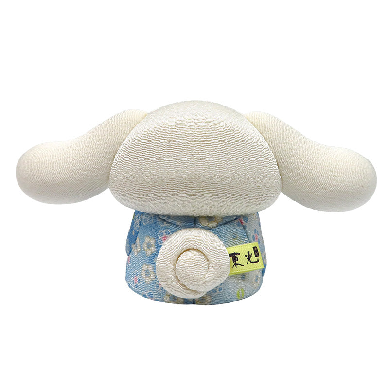 木目込み人形　招きシナモロール　青　cinnamoroll