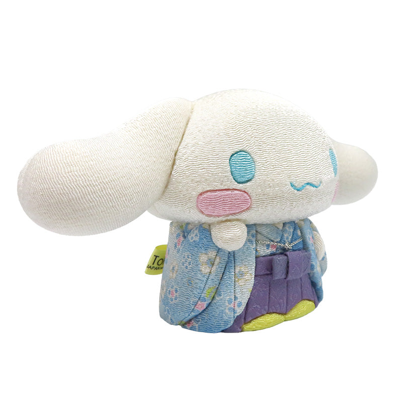 木目込み人形　招きシナモロール　青　cinnamoroll