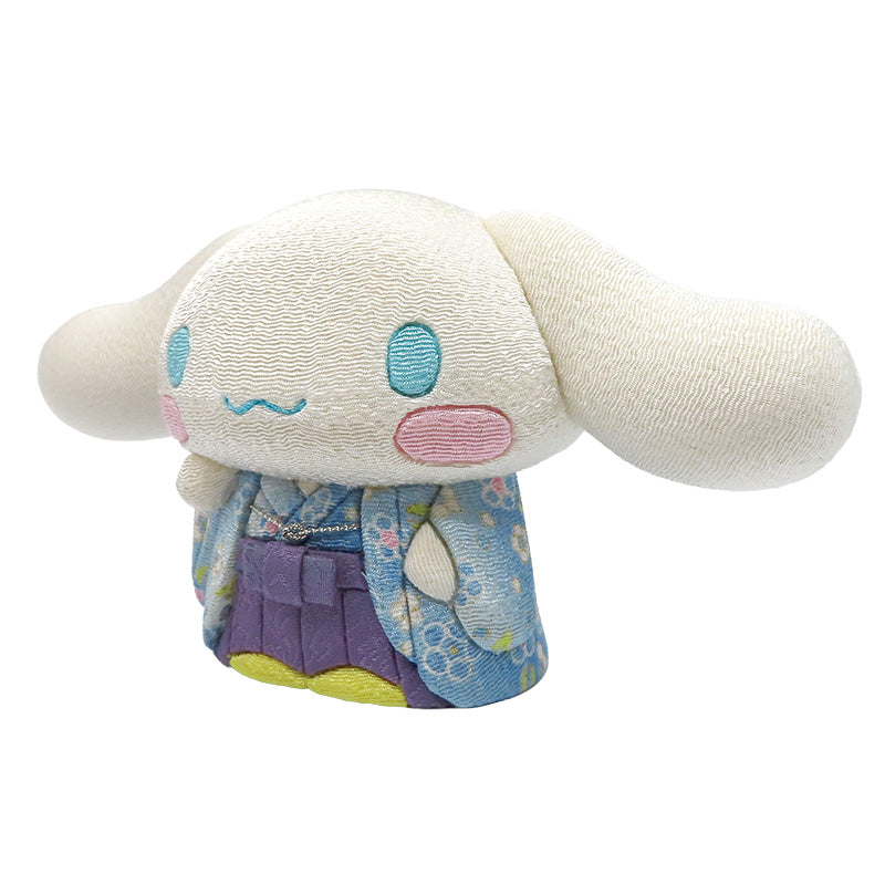 木目込み人形　招きシナモロール　青　cinnamoroll