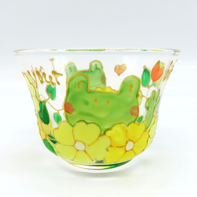 冷茶器　カエル＆黄色いお花