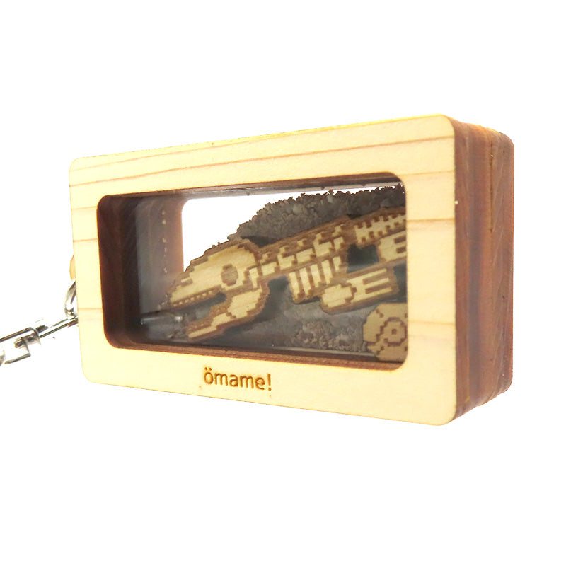 カクカクダイナソーキーホルダー：大【モササウルスとアンモナイト】