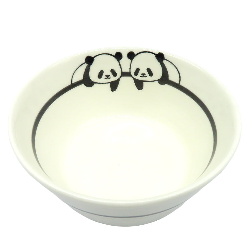 丸山陶房　パンダボウル　パンダ２匹　片手おろし
