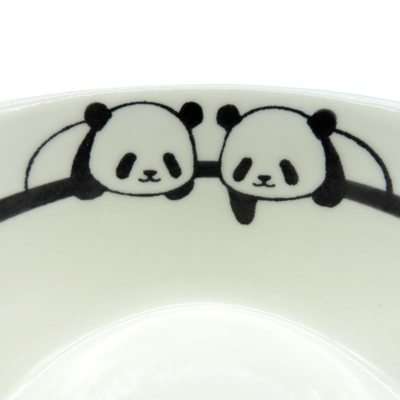 丸山陶房　パンダボウル　パンダ２匹　片手おろし