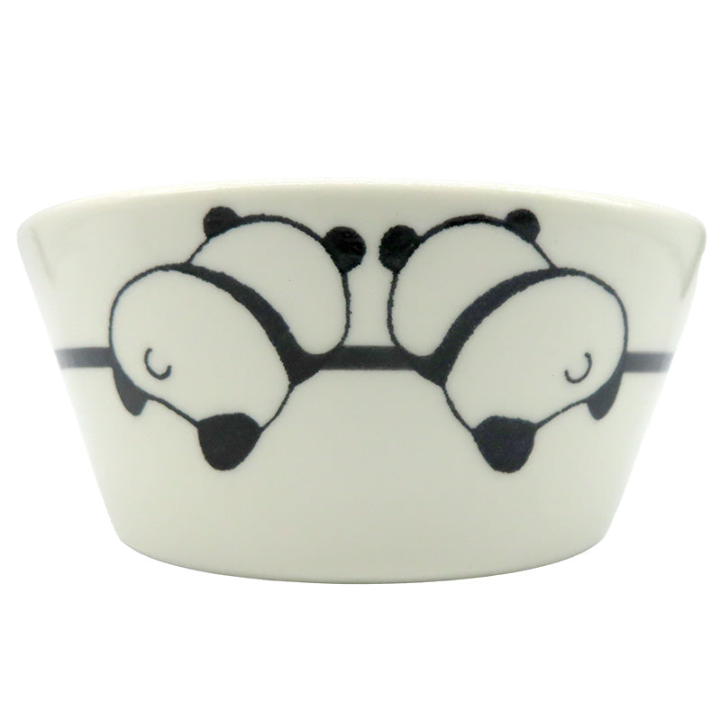 丸山陶房　パンダボウル　パンダ２匹　片手おろし