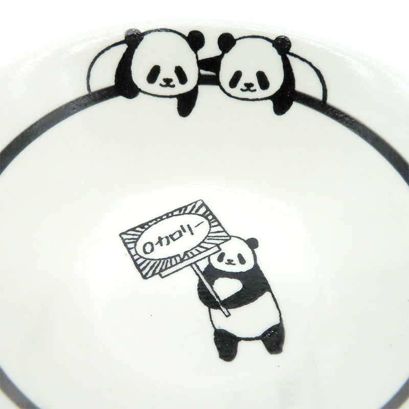 丸山陶房　パンダ茶碗「0カロリー」