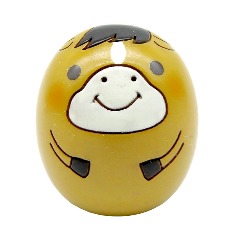 干支うま(茶色)　午　たまごこけし