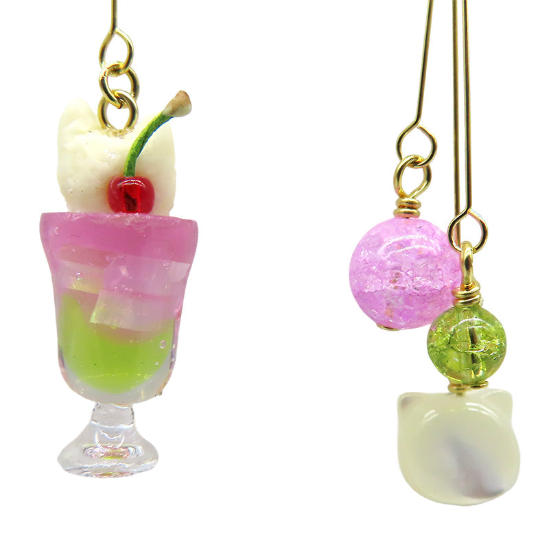 -neko da soda　spring-  イヤリング