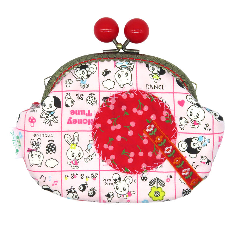 がま口ポーチミニ（ウサギトリオ）