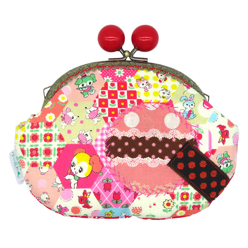 がま口ポーチミニ（リスとトリ）