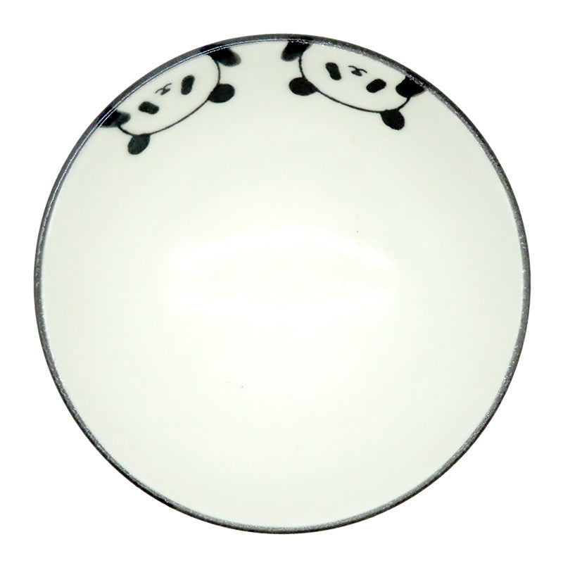 丸山陶房　パンダご飯茶碗（小）：D