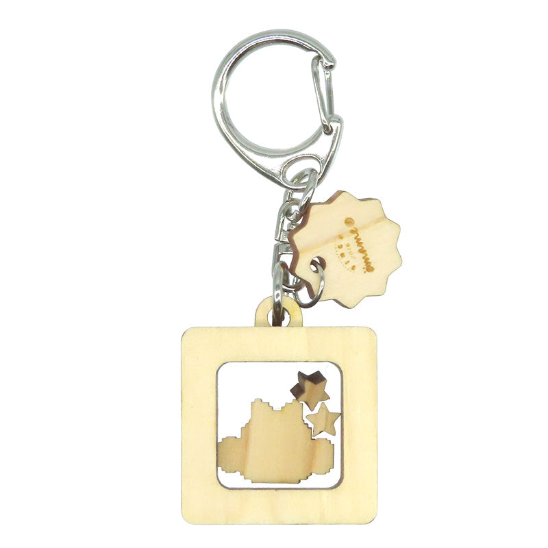 当店限定★Happy!! カクカクキーホルダー【くるみ×赤】