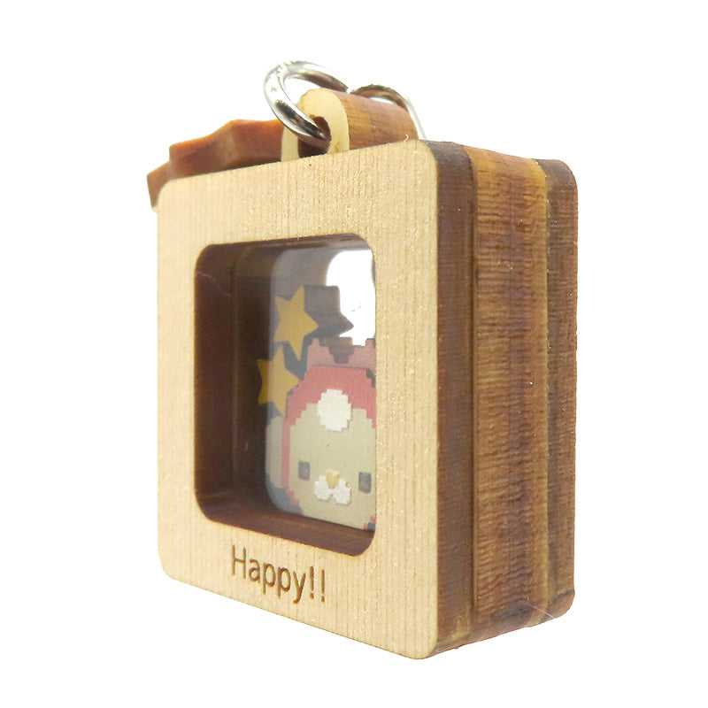 当店限定★Happy!! カクカクキーホルダー【くるみ×赤】