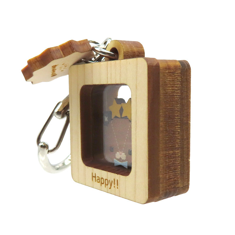 当店限定★Happy!! カクカクキーホルダー【あい吉×水色】