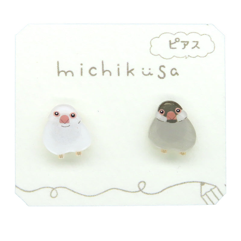 アニマルピアス　文鳥