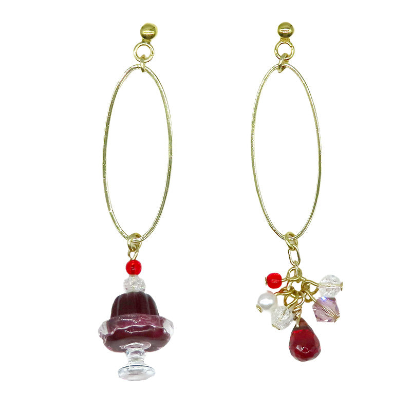 -Jelly Jewelry grape-　ピアス