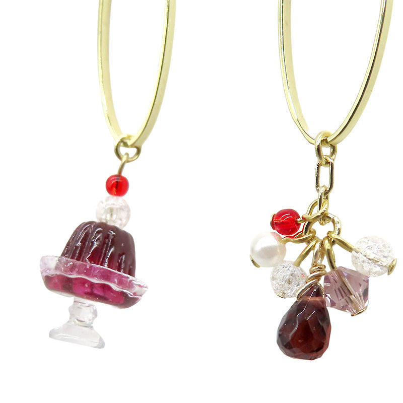 -Jelly Jewelry grape-　ピアス