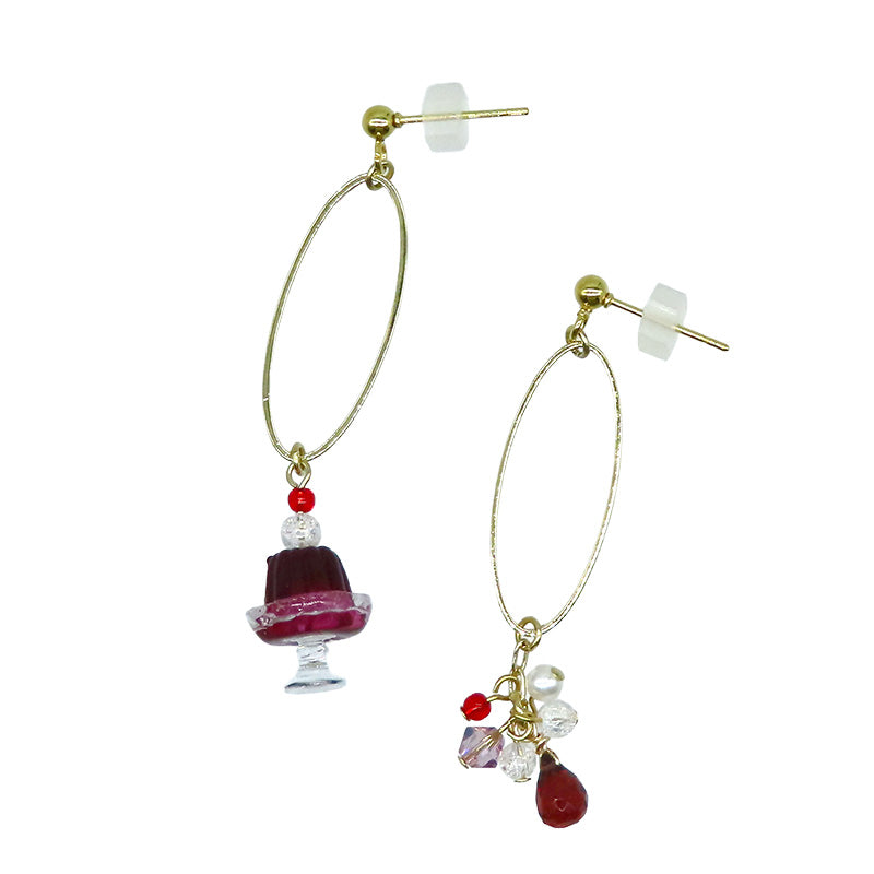 -Jelly Jewelry grape-　ピアス