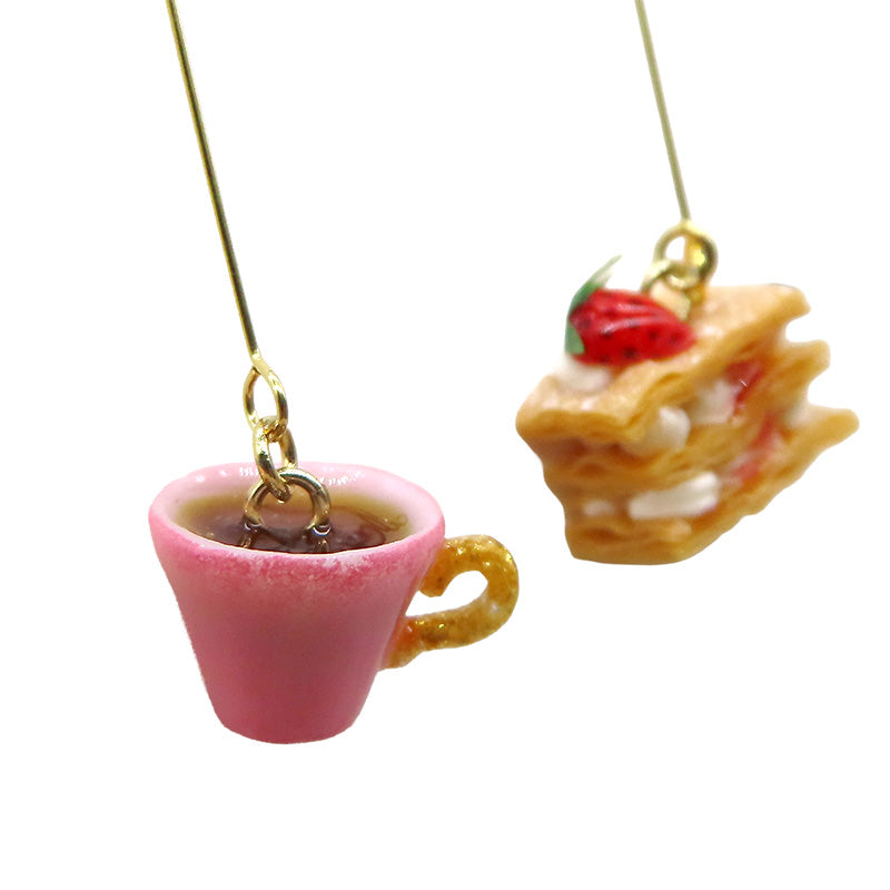 -cafe sweets- ミルフィーユ　イヤリング