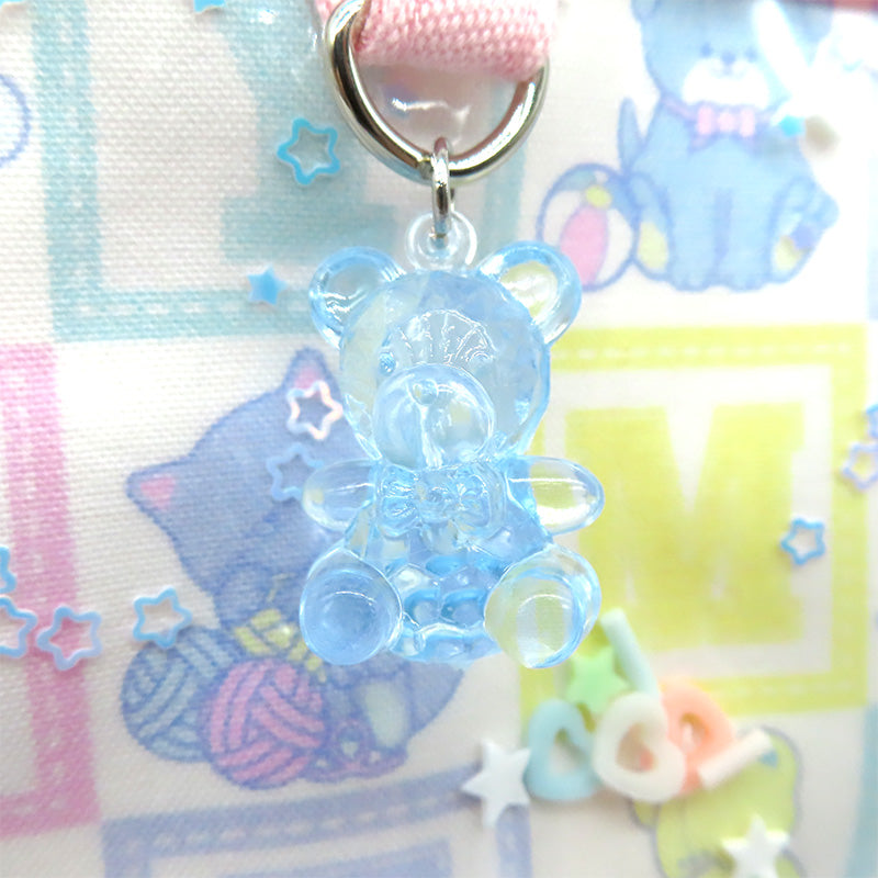 二つ折り財布【アルファベットとメルヘン柄】