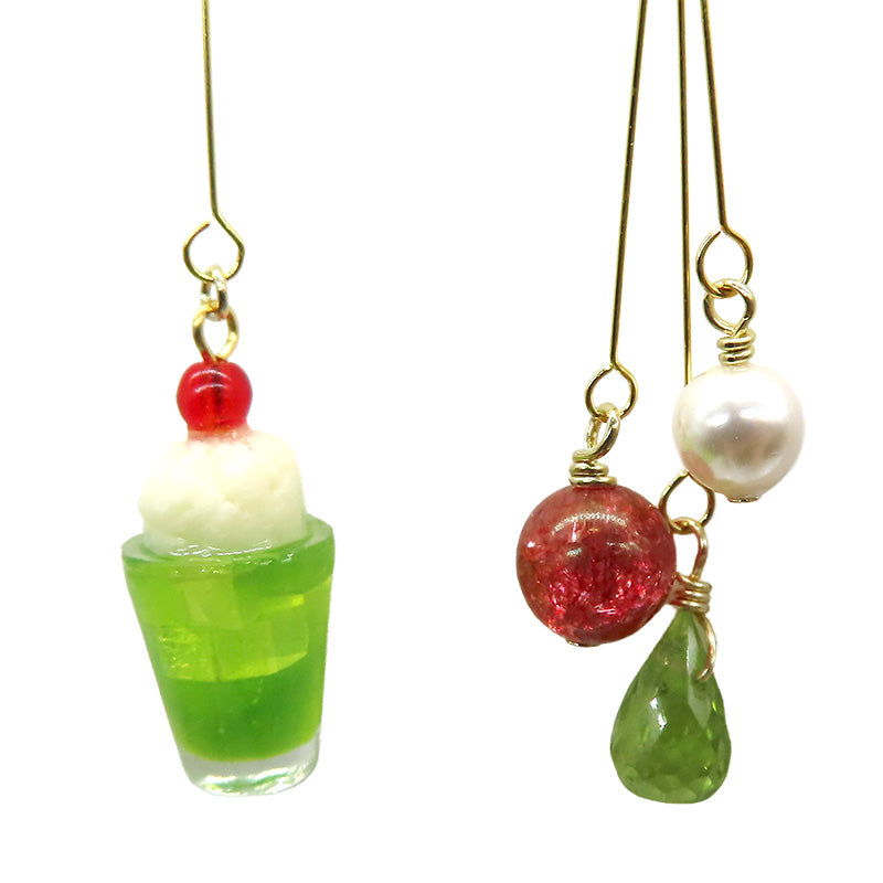 -cream soda- melon　ピアス