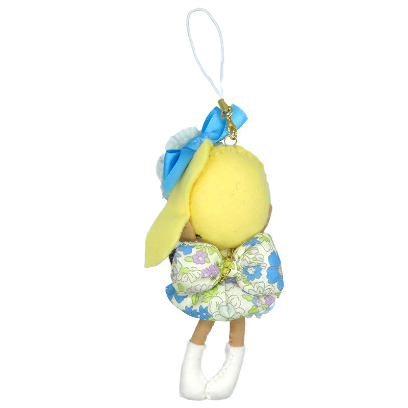 ギャルちゃんストラップ：黒ギャル　お花